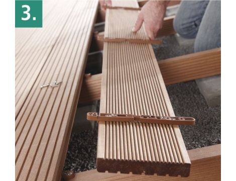 Łącznik do niewidocznych połączeń tarasu Wolfcraft [100 szt.] - 4