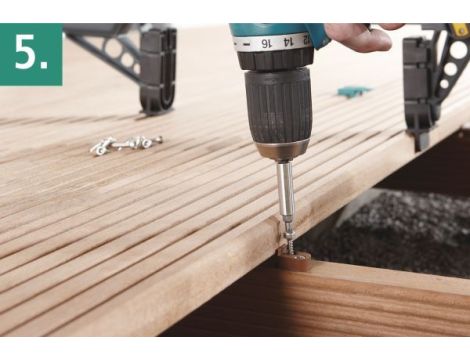 Łącznik do niewidocznych połączeń tarasu Wolfcraft [100 szt.] - 6
