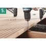Łącznik do niewidocznych połączeń tarasu Wolfcraft [100 szt.] - 7
