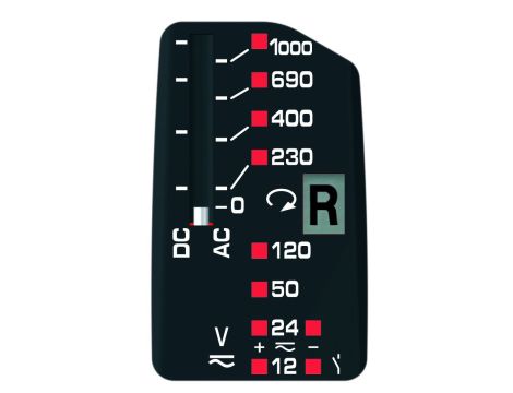 Duspol Analog dwubiegunowy wskaźnik napięcia BENNING 12-1000V AC/DV CAT IV 600V CAT III 1000V IP65 - 2