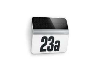 Oprawa numeryczna solarna z czujnikiem zmierzchu STEINEL Xsolar LH-N 0,03,W 4000K IP44 IK03 stal nierdzewna / tworzywo sztuczne