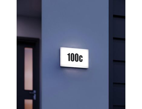 Oprawa elewacyjna z czujnikiem zmierzchu i numerem domu LN1 N LED 4,5W 3000K 440lm IP54  230V - 4