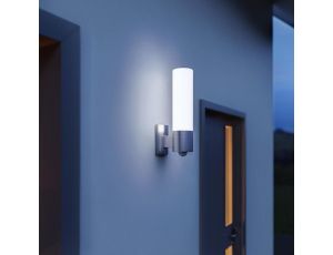 Lampa elewacyjna z czujnikiem ruchu i zmierzchu Steinel L 260 S LED PIR 9,87W 3000K 703lm IP44 IK03 230V srebrna / stal nierdzewna - image 2