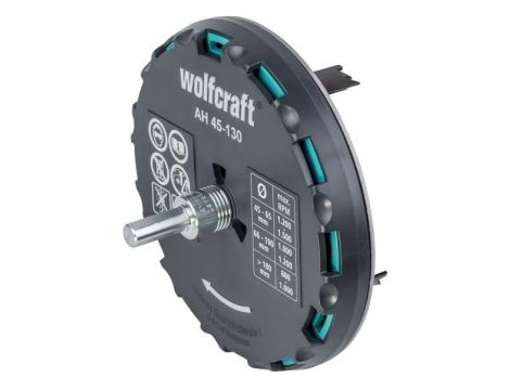 Otwornica regulowana Wolfcraft 45 - 130 mm - 4