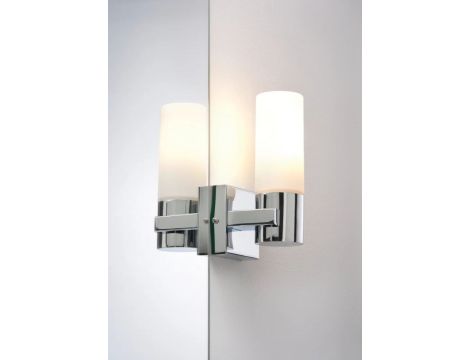 Oprawa ścienna łazienkowa GEMINI zestaw 2szt. E14 max.20W IP44 230V chrom satyna / metal szkło - 5