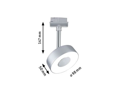 Reflektor na szynoprzewód URail CIRCLE LED DIM 5W 222lm 2700K 230V chrom matowy/ metal - 6