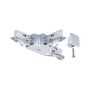 Łącznik szynowy T URail system 230V chrom matowy / metal - 5