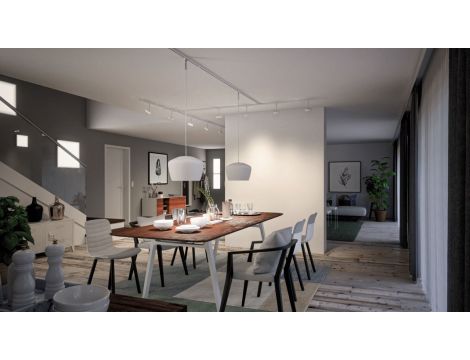 Szynoprzewód URail system 0,5m 230V biały / metal - 3