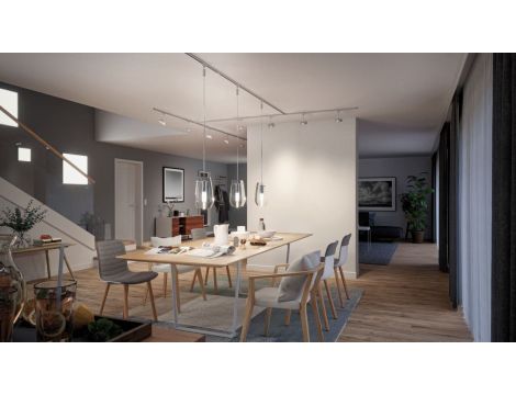 Przewód zasilający URail System 1m max.1000W 230V chrom mat /  tworzywo sztuczne - 4