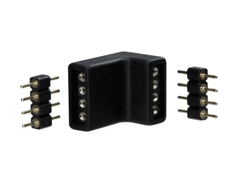 YourLED Łącznik kątowy 2szt Białe + 2szt. Czarne - 2