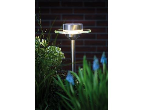 Oprawa ogrodowa solarna UFO LED 3000K 1x0,2W IP44 stal 1,2V stal nierdzewana / szkło - 4