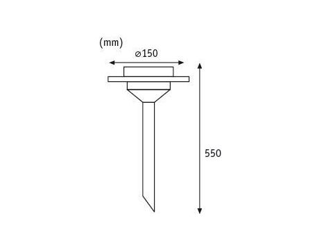 Oprawa ogrodowa solarna UFO LED 3000K 1x0,2W IP44 stal 1,2V stal nierdzewana / szkło - 7
