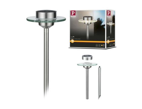 Oprawa ogrodowa solarna UFO LED 3000K 1x0,2W IP44 stal 1,2V stal nierdzewana / szkło - 8