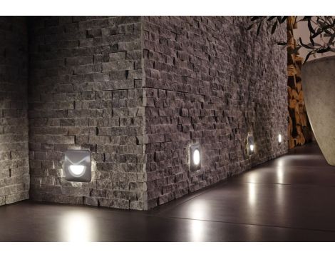 Oprawa ścienna SPECIAL LINE LED okrągła 1,4W 60lm 4000K IP65 230V poliwęglan / stal nierdzewna - 4