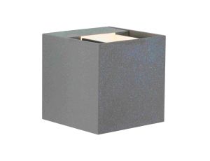 Oprawa elewacyjna CYBO LED 2x3,5W 2700K 2x355lm IP65 80x80mm 230V szary /aluminium