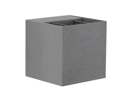 Oprawa elewacyjna CYBO LED 2x3,5W 2700K 2x355lm IP65 80x80mm 230V szary /aluminium - 2