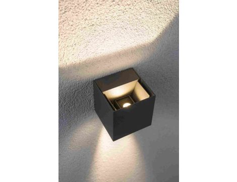 Oprawa elewacyjna CYBO LED 2x3,5W 2700K 2x355lm IP65 80x80mm 230V szary /aluminium - 5