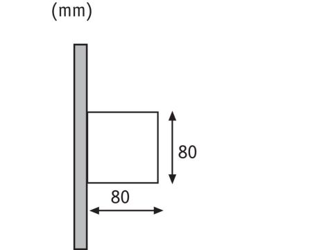 Oprawa elewacyjna CYBO LED 2x3,5W 2700K 2x355lm IP65 80x80mm 230V szary /aluminium - 8