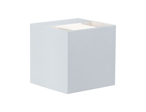 Oprawa elewacyjna CYBO LED 2x3,5W 2700K 2x355lm IP65 80x80mm 230V biały / aluminium