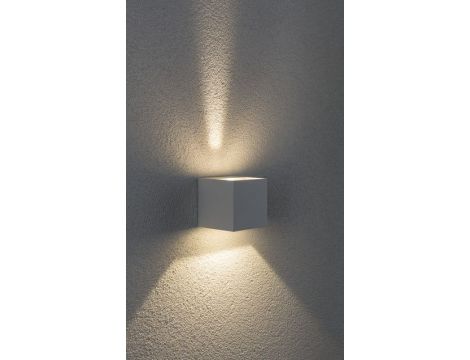 Oprawa elewacyjna CYBO LED 2x3,5W 2700K 2x355lm IP65 80x80mm 230V biały / aluminium - 3