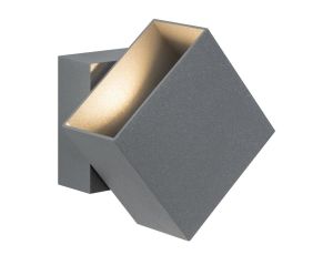 Oprawa elewacyjna CYBO LED 2x3,5W 2700K 355lm IP65 100x100mm 230V szary / aluminium - image 2