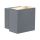 Oprawa elewacyjna CYBO LED 2x3,5W 2700K 355lm IP65 100x100mm 230V szary / aluminium