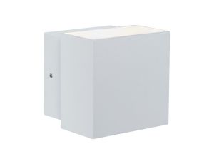 Oprawa elewacyjna CYBO LED 2x3,5W 2700K 2x355lm IP65 100x100mm 230V biały / aluminium