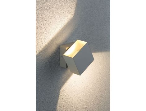 Oprawa elewacyjna CYBO LED 2x3,5W 2700K 2x355lm IP65 100x100mm 230V biały / aluminium - 6