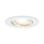 Oprawa do wbudowania NOVA PLUS LED DIM wychylna GU10 7W 460lm 93mm 2700K IP65 230V biały mat - 2