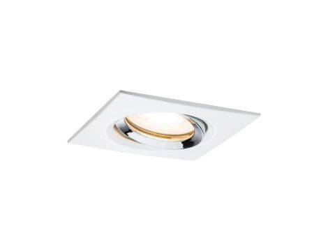 Oprawa do wbudowania NOVA PLUS LED DIM wychylna GU10 7W 460lm 93x93mm 2700K IP65 230V biały/ chrom mat