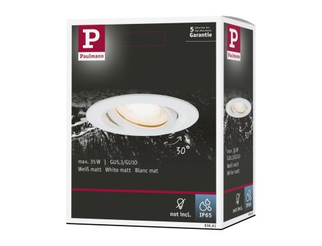 Oprawa do wbudowania NOVA PLUS LED DIM wychylna GU10 max.35W 93mm IP65 230V biały matowy / aluminium - 7