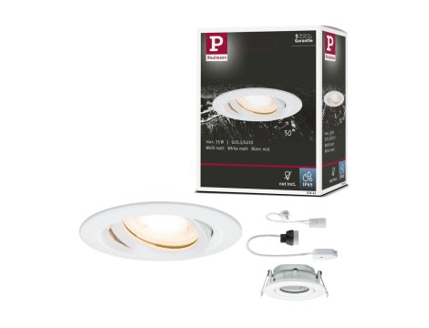 Oprawa do wbudowania NOVA PLUS LED DIM wychylna GU10 max.35W 93mm IP65 230V biały matowy / aluminium - 6