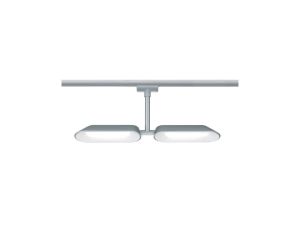 URail System Spot Dipper 2x8W Chrom Mat/Biały 230V