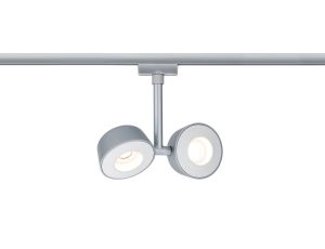 URail System Spot Double Pellet 2x4W Chrom Mat/Biały 230V - image 2