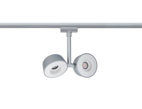 URail System Spot Double Pellet 2x4W Chrom Mat/Biały 230V - 4