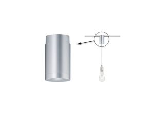 Adapter uniwersalny do szynoprzewodu URail max. 100W 230V chrom matowy/ metal