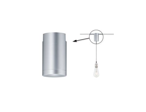 Adapter uniwersalny do szynoprzewodu URail max. 100W 230V chrom matowy/ metal