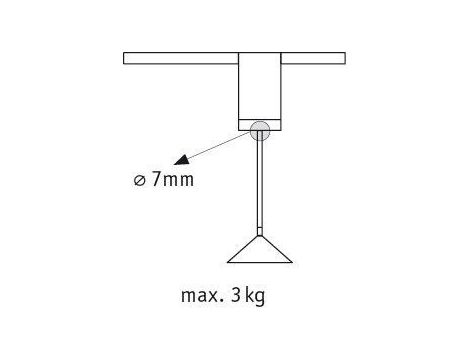 Adapter uniwersalny do szynoprzewodu URail max. 100W 230V biały/ metal - 4
