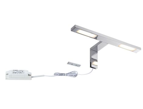 Oprawa ścienna HOOK LED nad lustro 2x3,2W 2x280lm 2700K IP44 230V chrom / metal - 2