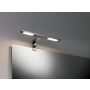 Oprawa ścienna HOOK LED nad lustro 2x3,2W 2x280lm 2700K IP44 230V chrom / metal - 5