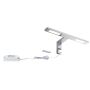 Oprawa ścienna HOOK LED nad lustro 2x3,2W 2x280lm 2700K IP44 230V chrom / metal - 3
