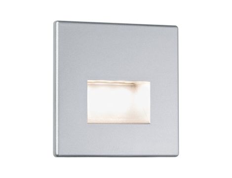 Oprawa przyschodowa EDGE LED kwadrat 1x1,2W 50lm 2700K 230V chrom matowy / tworzywo sztuczne