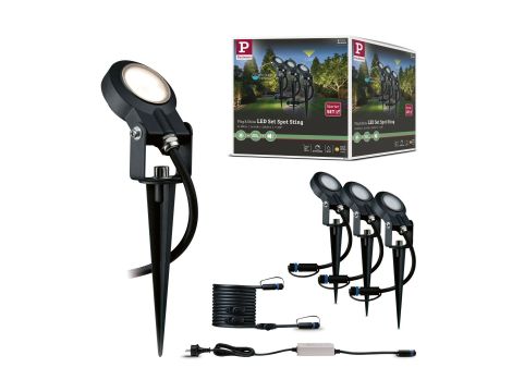 Zestaw opraw Plug & Shine STING 3x6W 3000K 520lm DIM IP67 24V antracyt / aluminum - 6