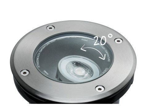 Oprawa dogruntowa Plug & Shine FLOOR regulowana 20st. 6W 3000K 428lm IP67 24V srebrny / metal - 3