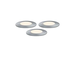 Oprawa dogruntowa Plug & Shine FLOOR MINI zestaw przedłużajacy 3x2,5W 3000K IP67 24V srebrny - image 2