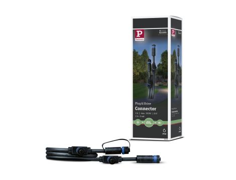 Przewód połączeniowy Plug & Shine 1m 1in-3out IP68 24V czarny / tworzywo sztuczne - 8