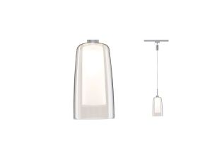 Oprawa zwieszana URail ARIDO II LED 5W 2700K GU10 230V chrom mat / przezroczysty / szkło