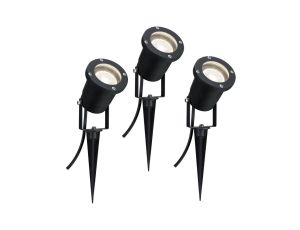 Reflektor ogrodowy SPECIAL LINE 3x3,5W GU10 3000k 230V czarny / aluminium - image 2