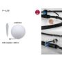 Oprawa ogrodowa Plug & Shine GLOBE 400mm 6.5W 3000K 575lm IP67 24V biały - 4