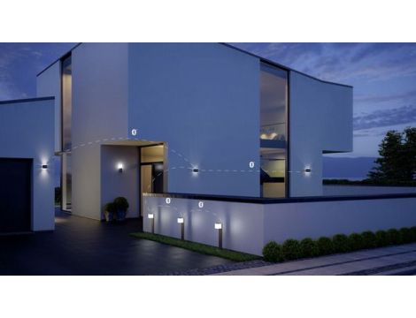 Oprawa ogrodowa z czujnikiem ruchu i zmierzchu GL 80 SC iHF Bluetooth Mesh 9,1W 650lm 3000K IP44 IK03 230V srebrna / aluminium - 7